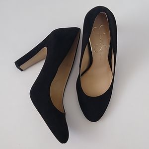 Jessica Simpson Black Suede Heels Size 7.5